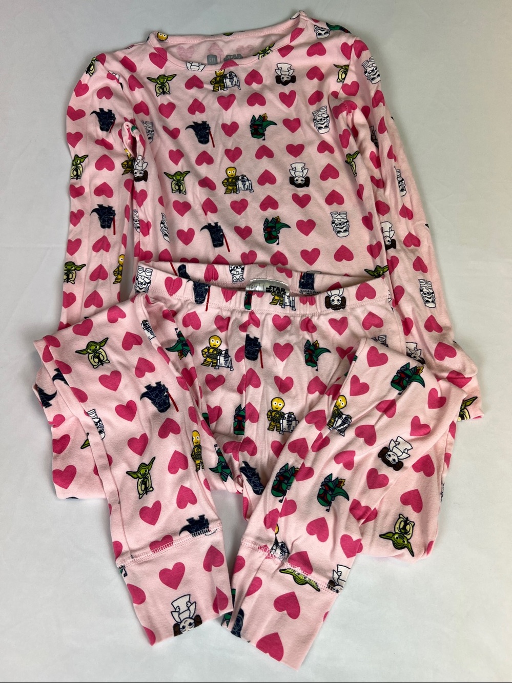 Gap Girls Star Wars Pink w/ Hearts 100% CottonPajamas from Gap Kids size 12 EUC